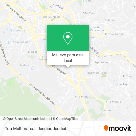 Top Multimarcas Jundiai mapa