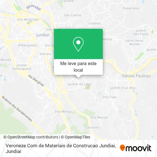 Veroneze Com de Materiais de Construcao Jundiai mapa