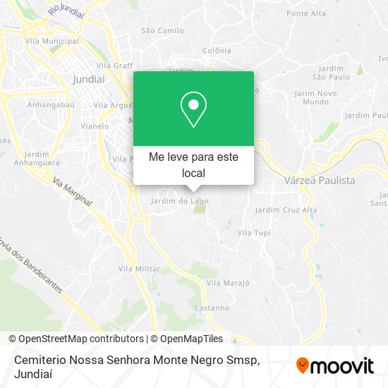 Cemiterio Nossa Senhora Monte Negro Smsp mapa