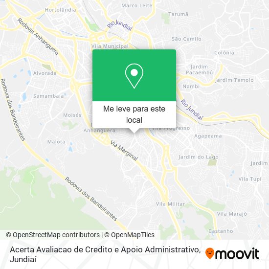 Acerta Avaliacao de Credito e Apoio Administrativo mapa