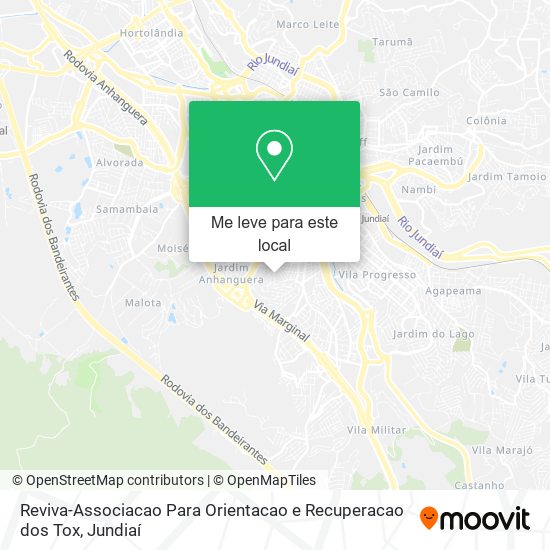 Reviva-Associacao Para Orientacao e Recuperacao dos Tox mapa