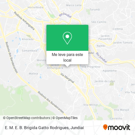 E. M. E. B. Brigida Gatto Rodrigues mapa