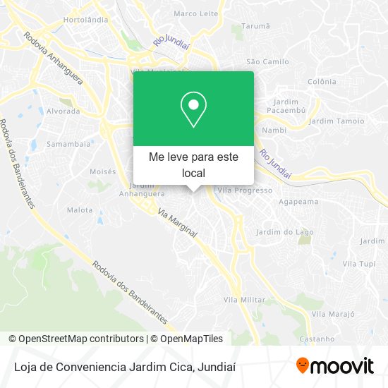 Loja de Conveniencia Jardim Cica mapa