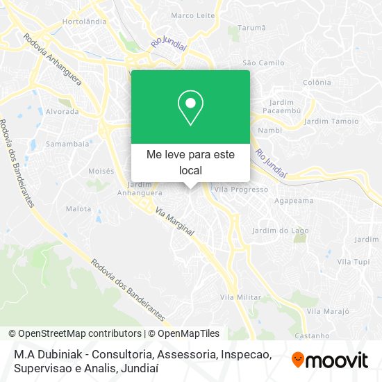 M.A Dubiniak - Consultoria, Assessoria, Inspecao, Supervisao e Analis mapa