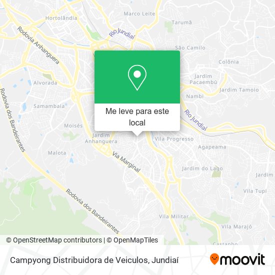 Campyong Distribuidora de Veiculos mapa