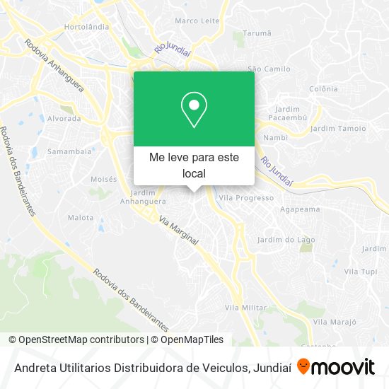 Andreta Utilitarios Distribuidora de Veiculos mapa