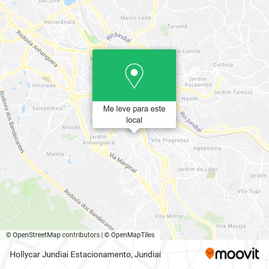 Hollycar Jundiai Estacionamento mapa