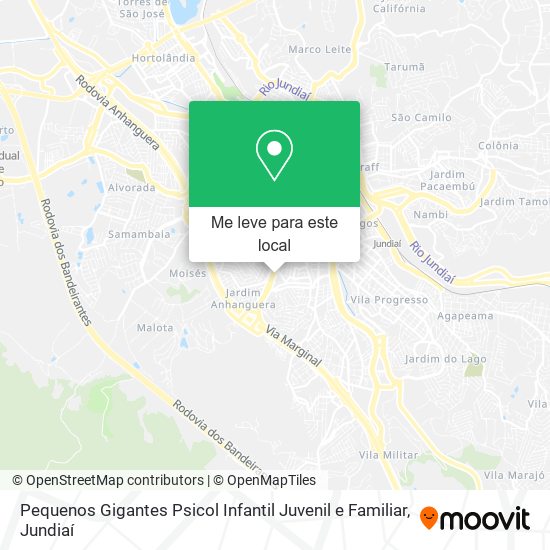 Pequenos Gigantes Psicol Infantil Juvenil e Familiar mapa