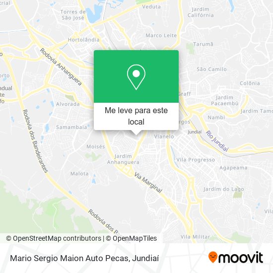 Mario Sergio Maion Auto Pecas mapa