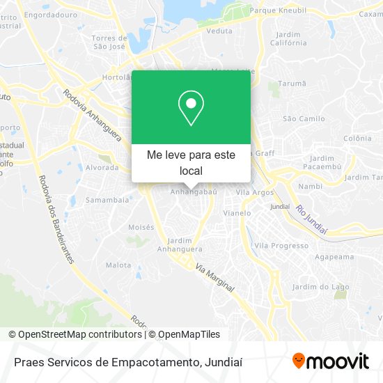 Praes Servicos de Empacotamento mapa