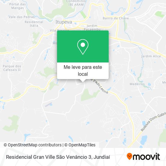 Residencial Gran Ville São Venâncio 3 mapa