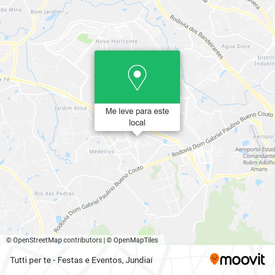 Tutti per te - Festas e Eventos mapa