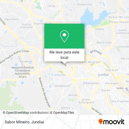 Sabor Mineiro mapa