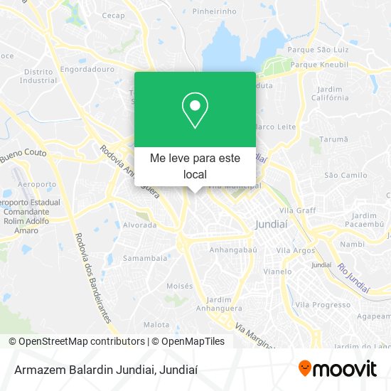 Armazem Balardin Jundiai mapa