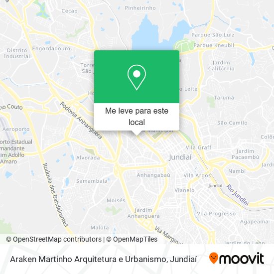 Araken Martinho Arquitetura e Urbanismo mapa