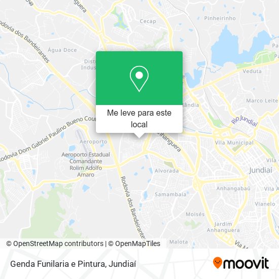 Genda Funilaria e Pintura mapa