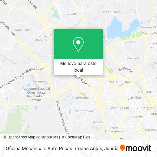 Oficina Mecanica e Auto Pecas Irmaos Anjos mapa