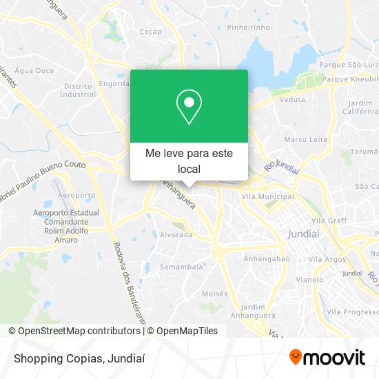 Shopping Copias mapa