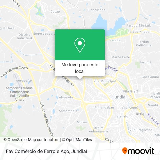 Fav Comércio de Ferro e Aço mapa
