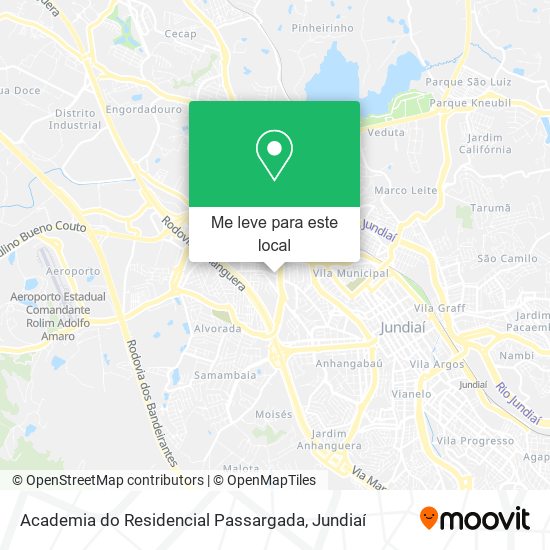 Academia do Residencial Passargada mapa