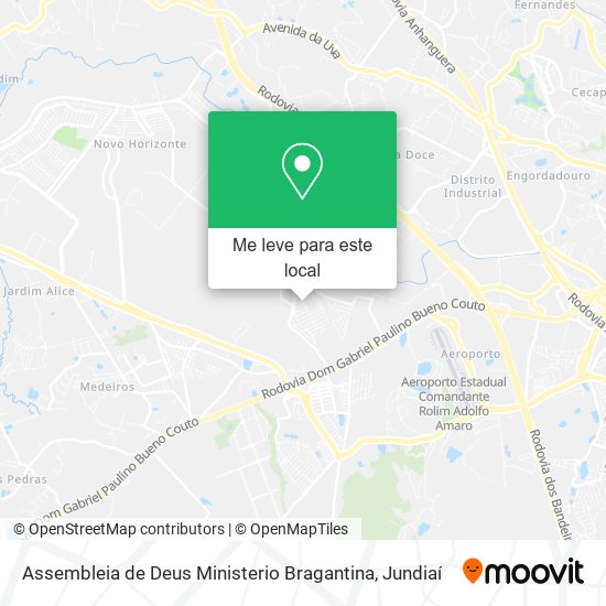 Assembleia de Deus Ministerio Bragantina mapa