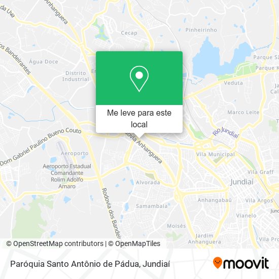 Paróquia Santo Antônio de Pádua mapa