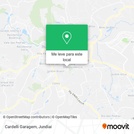 Cardelli Garagem mapa