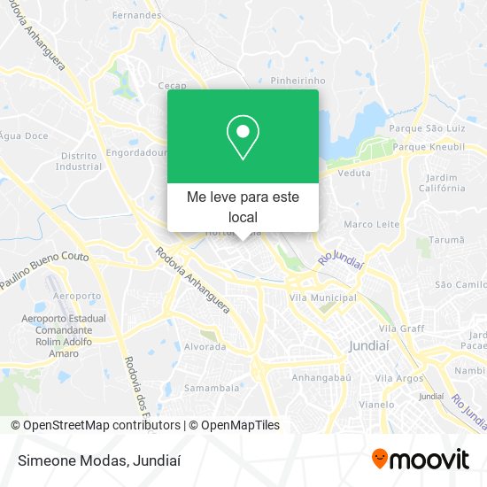 Simeone Modas mapa
