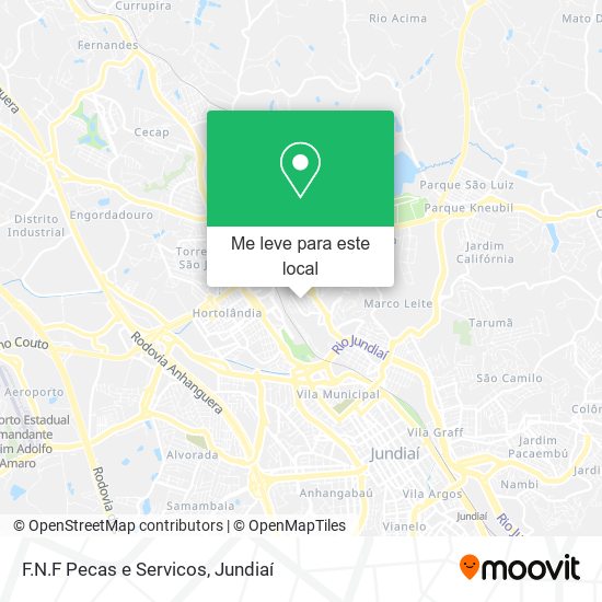 F.N.F Pecas e Servicos mapa