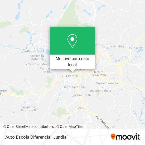 Auto Escola Diferencial mapa