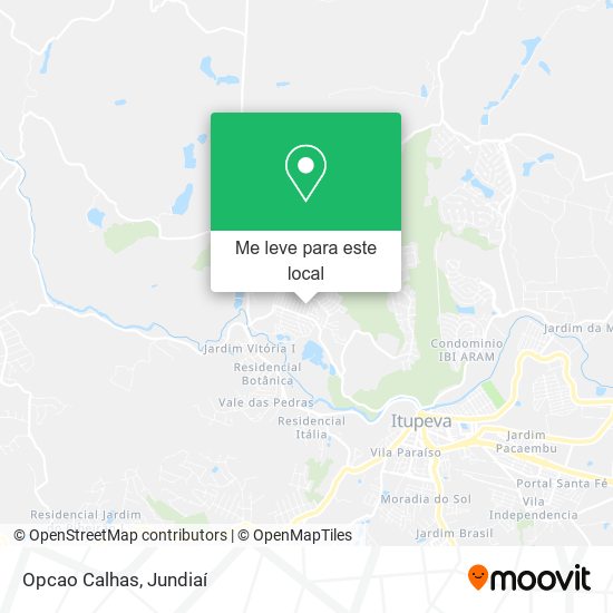 Opcao Calhas mapa