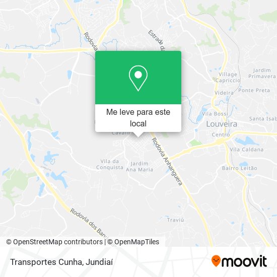 Transportes Cunha mapa