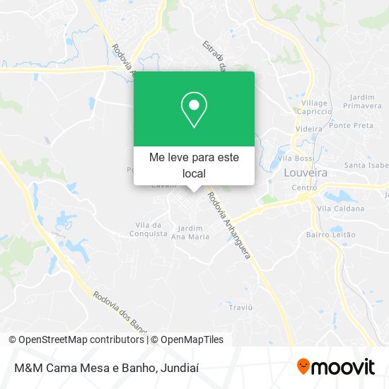 M&M Cama Mesa e Banho mapa