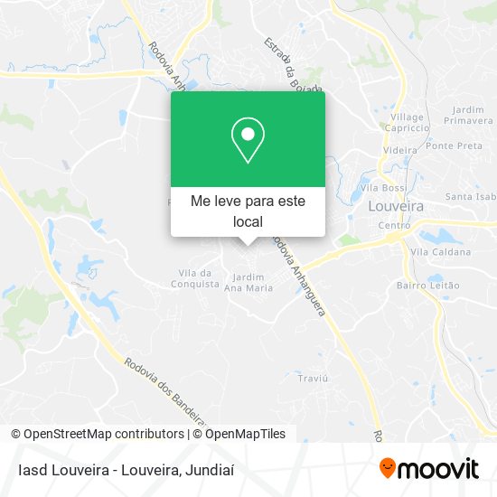 Iasd Louveira - Louveira mapa