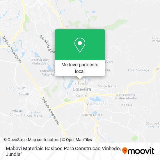 Mabavi Materiais Basicos Para Construcao Vinhedo mapa