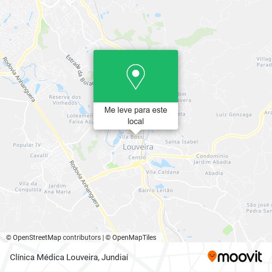 Clínica Médica Louveira mapa