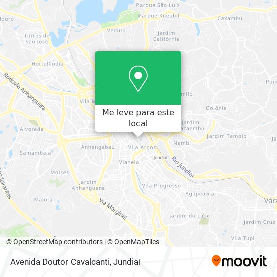 Avenida Doutor Cavalcanti mapa