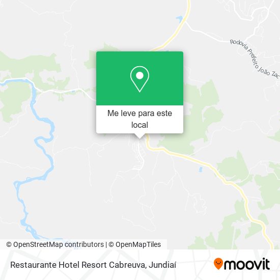 Restaurante Hotel Resort Cabreuva mapa
