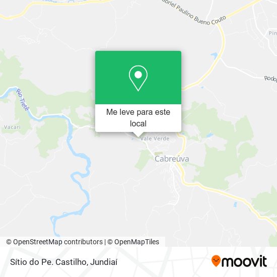 Sítio do Pe. Castilho mapa