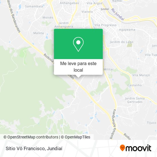 Sítio Vô Francisco mapa