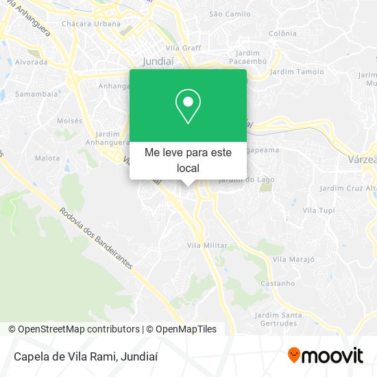 Capela de Vila Rami mapa