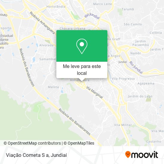 Viação Cometa S a mapa