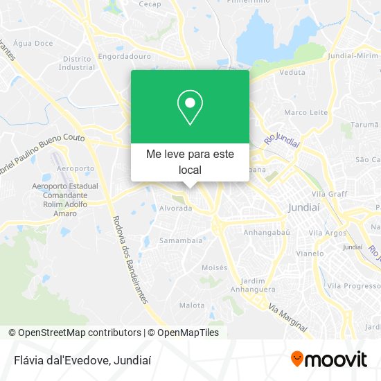 Flávia dal'Evedove mapa