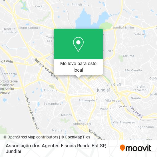 Associação dos Agentes Fiscais Renda Est SP mapa