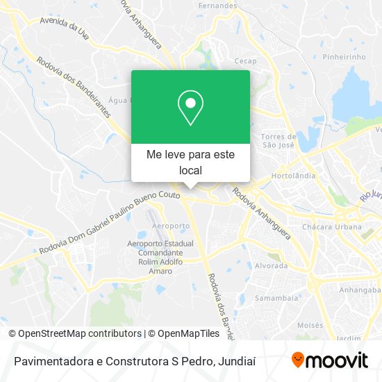 Pavimentadora e Construtora S Pedro mapa