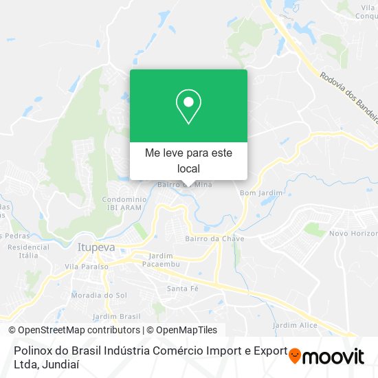 Polinox do Brasil Indústria Comércio Import e Export Ltda mapa
