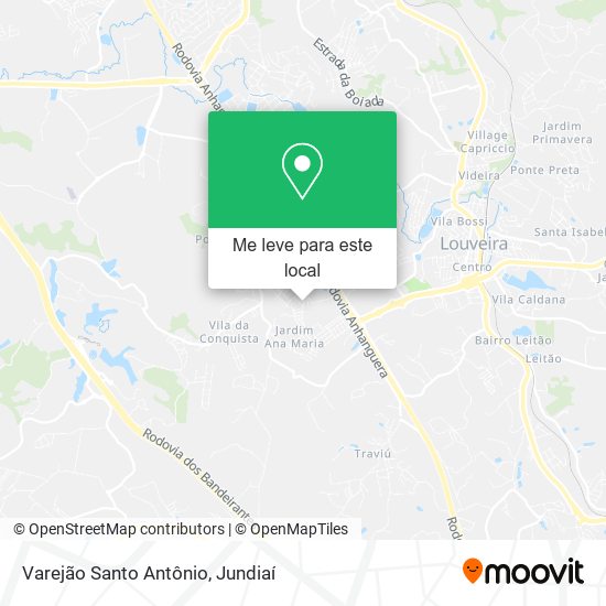 Varejão Santo Antônio mapa