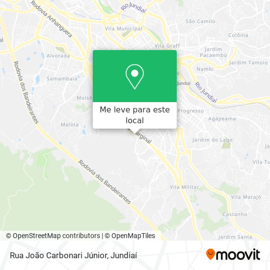 Rua João Carbonari Júnior mapa