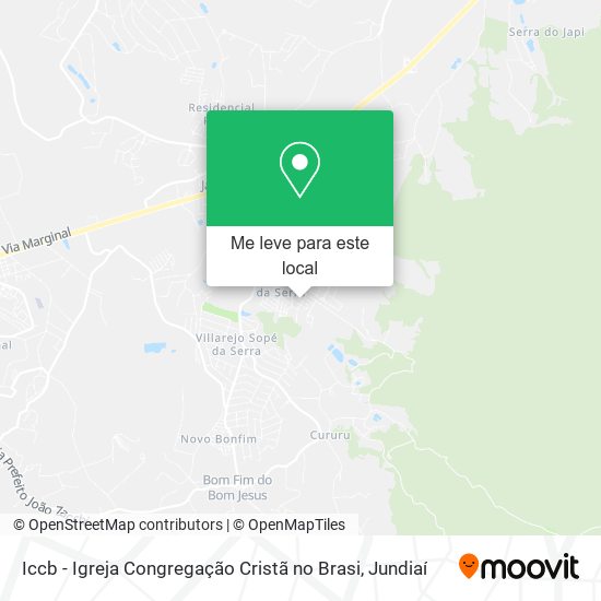 Iccb - Igreja Congregação Cristã no Brasi mapa