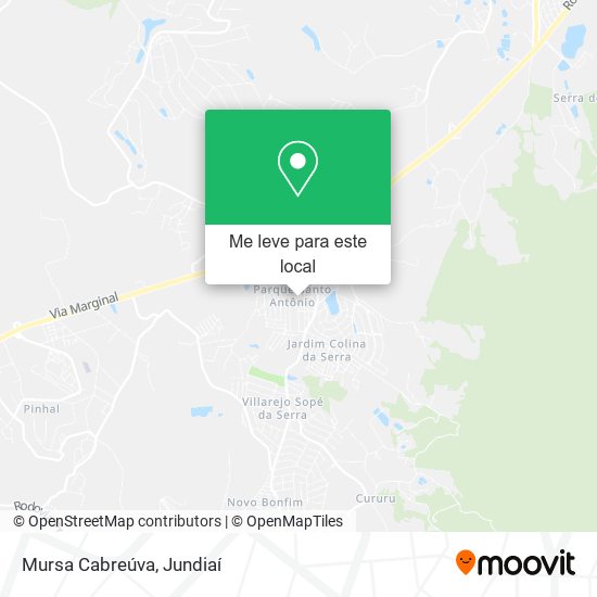 Mursa Cabreúva mapa